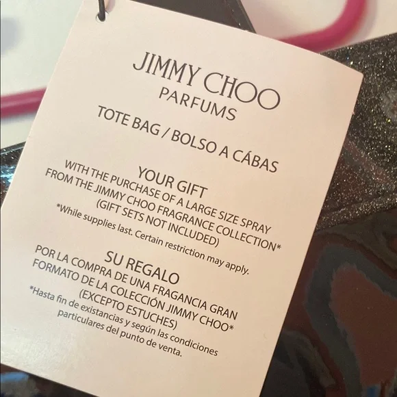 Jimmy Choo Black Glossy Tote Bag - Picture 2 of 4